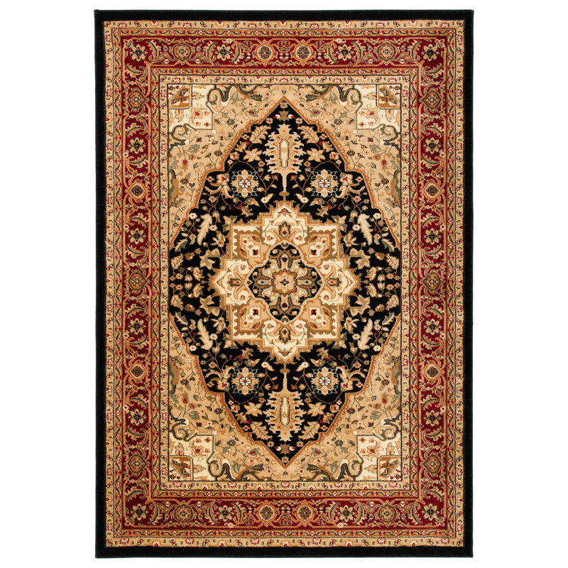 Klose Performance Oriental Rug, Rectangle 8' x 10', Ivory/Red