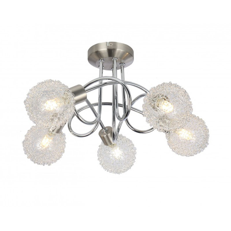 Tallent Glass Semi Flush Mount
