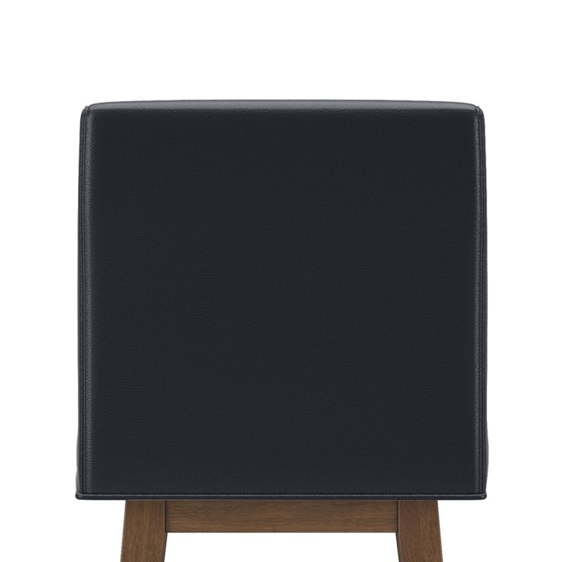 Tabouret pivotant réglable en bois et rembourré Wyndham