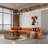 Amanda Orange Double Chaise Sectional