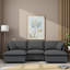 Canapé modulaire avec repose-pieds Chenille-114344620