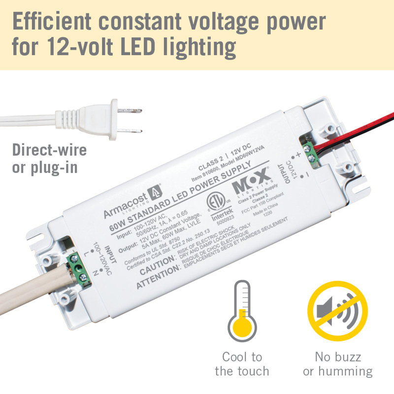 Standard LED Driver 12V DC, 60W, 60