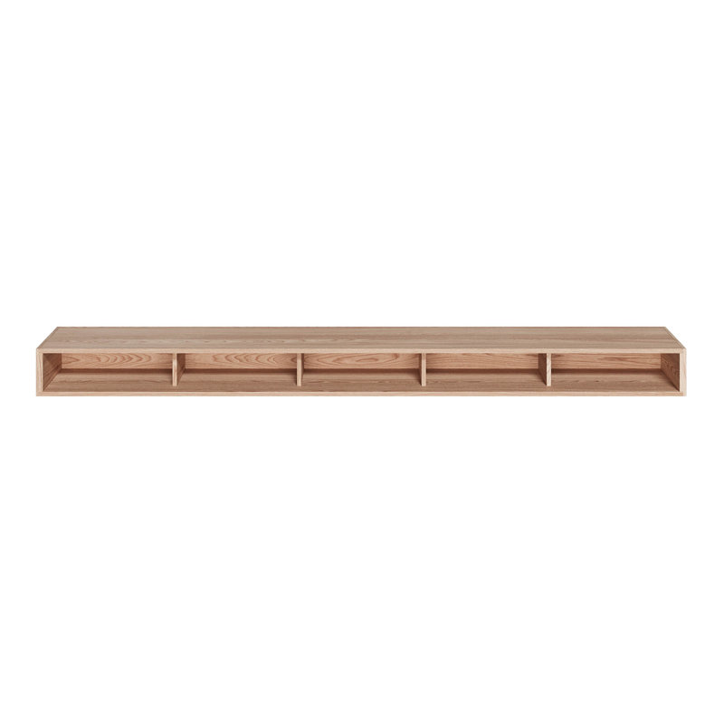 5.25 In. D X 9.25 In. W X 48 In. L Unfinished White Oak Wood Mantel, 72" L, Natural Ash
