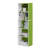 5-Tier Reversible Color Open Shelf Bookcase, White/Pink-256550516