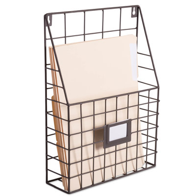 Dockery Metal Wall Organizer with Wall Baskets