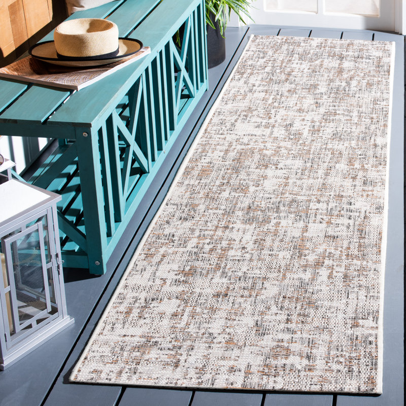 Courtyard Performance Abstract Rug, Runner 2'3" x 8'