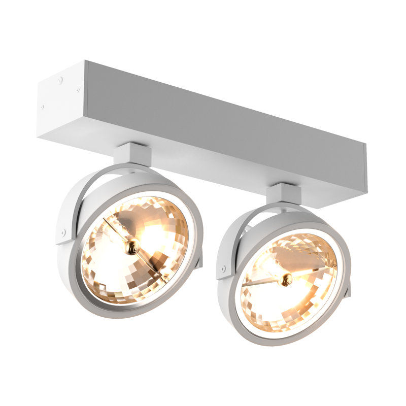 Shipman Semi Flush Mount, White
