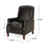 Fauteuil inclinable en polyuréthane avec rivets Un confort parfait et une conception élégante pour tout salon