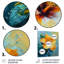 Décoration murale vibrante «Hibiscus» bleu et jaune - Hibiscus-1396612165-1396612172