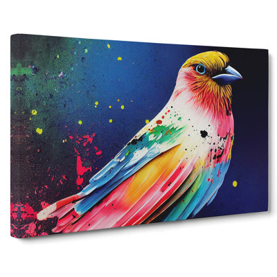 Bird Splash Vol.4 Abstract - Wrapped Canvas