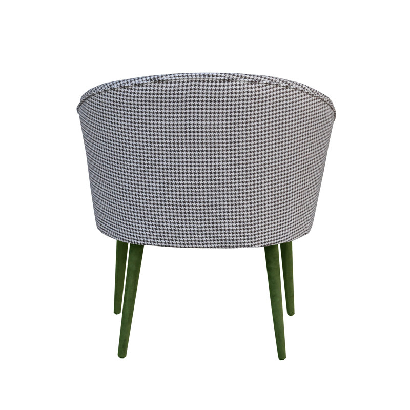 Plum Upholstered Barrel Chair, Olive