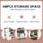 30" Bathroom Vanity With Ceramic Sink,three Soft Close Drawers-1559029875