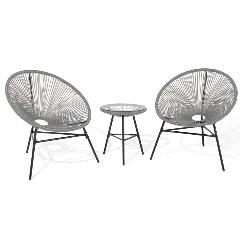 2 Seater Conversation Set, Grey