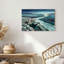 Art mural sur toile strass géologique bleu sarcelle et cristal-133554674