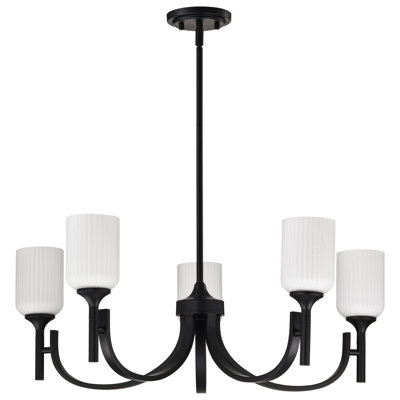 Solara - Lustre - verre givré nervuré
