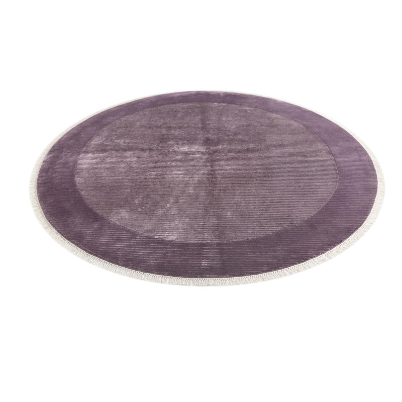 Tapis rond rond mauve Indira