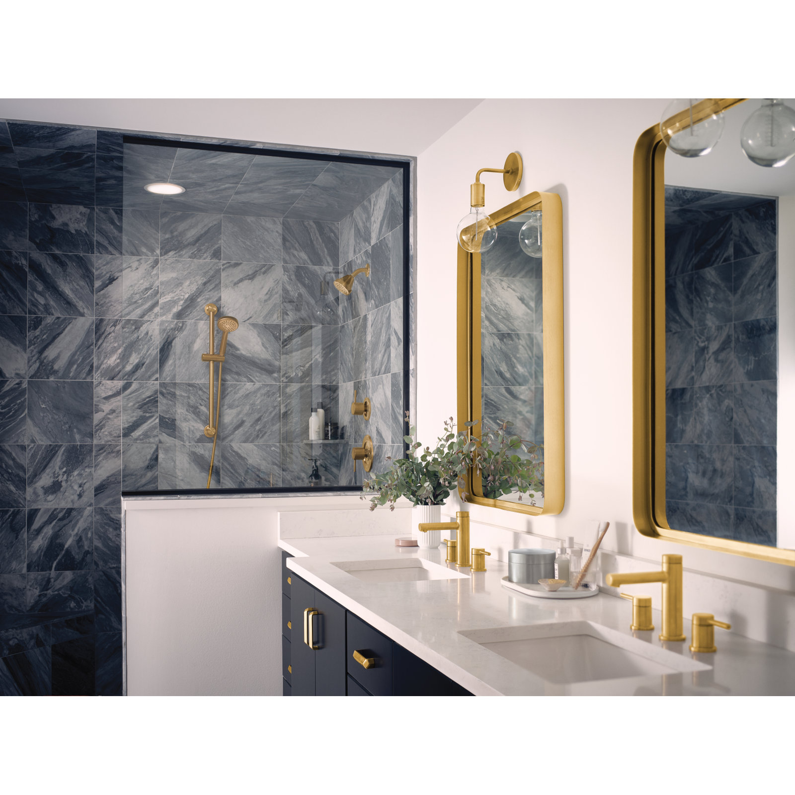 Moen Align Eco-Performance Posi-Temp Shower Trim Kit, Valve Required, Brushed Gold