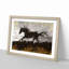 Galloping Horse in Abstract - Picture Frame Painting Print-55578623-55578620