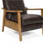 Fauteuil inclinable à accoudoirs en bois-15549684