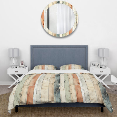 Rustic Planks Harmony Patchwork Duvet Cover
