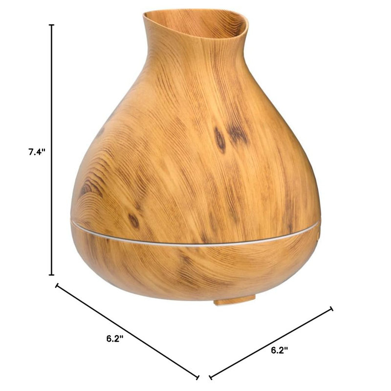 550ml Aromatherapy Essential Oil Diffuser, Ultrasonic Humidifier with Timer, Auto-Off, 7 LED Colours, Cool Mist for Large Rooms
