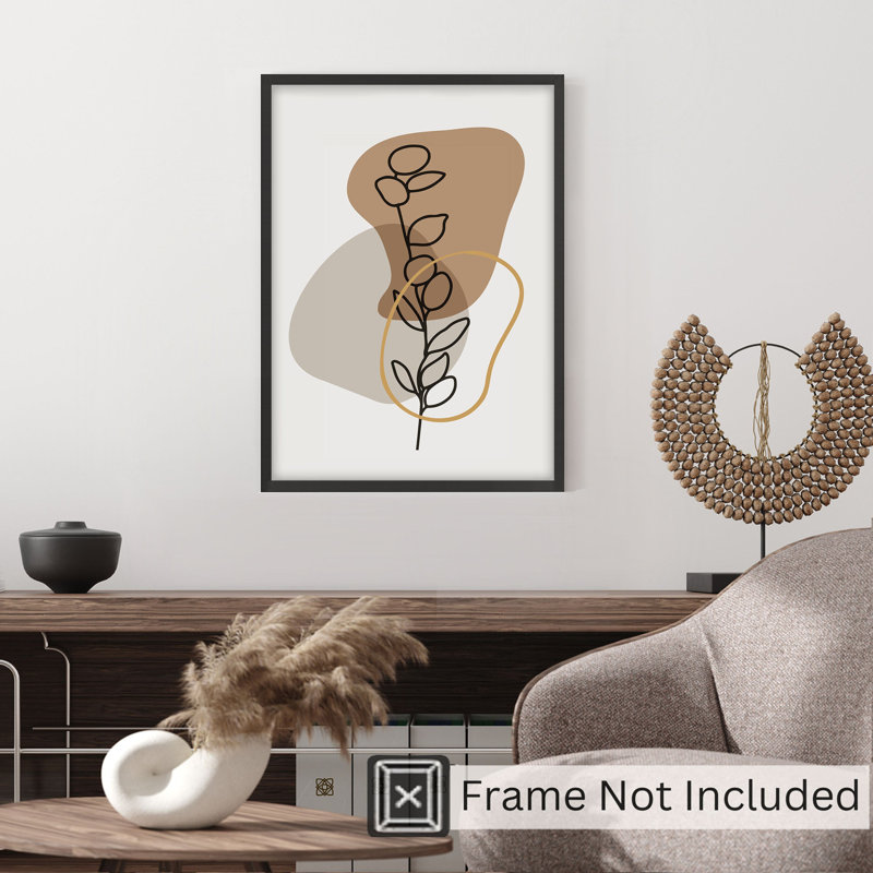 «Botanical Brown Bohemian», reproduction d'art non encadrée, H 16 po x l 12 po