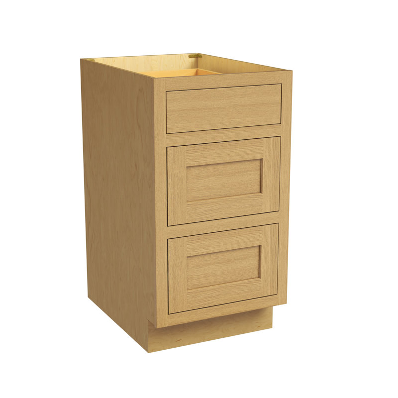 Armoire de cuisine à 3 tiroirs l 18 po x H 34,5 po x P 25 po prête à assembler Casainc, W18"x H34.5"