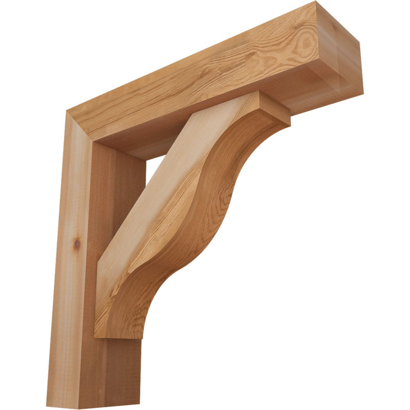 Support Funston Block avec support décalé, 22 X 22, Cèdre rouge occidental de l 5 1/2 po (lisse)