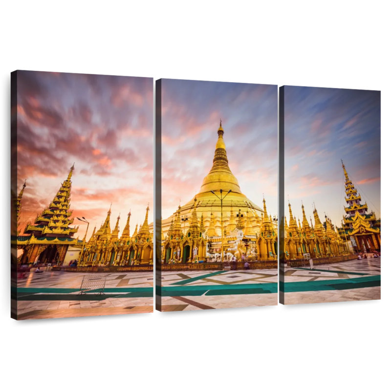 Pagode Shwedagon, Myhara, H 20 po x l 33 po