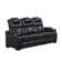 82''Wide Breathable Leather Square Arms Power Reclining Sofa With Reading Lights And Drop Down Table
