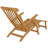 Costanza Outdoor Teak Wood Chaise Lounge