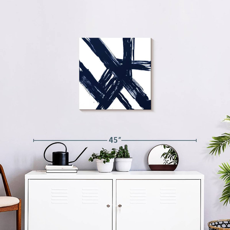Strokes In Navy I, H 20 po x l 20 po