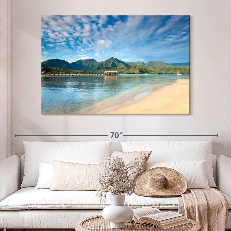Gillard Heavenly Bay Hanalei, H 34 po x l 51 po