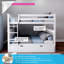 Lit superposé standard en bois massif avec lit gigogne Bolles-561468235-561468273