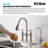KRAUS Allyn Transitional Bridge Kitchen Faucet with Pull-Down Sprayhead-50465761-93762420