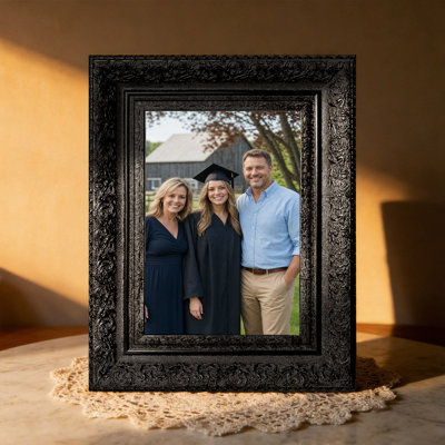 5" x 7" Black 3 PCS Home Accent Picture Frame for Desk Decor