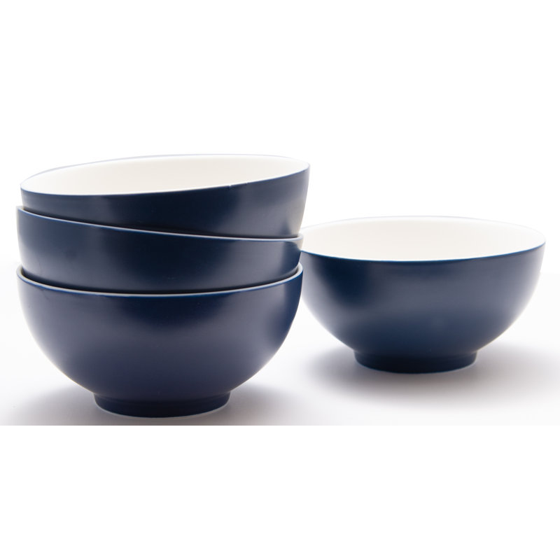 Saffire rouge vanille 30 oz Bol à céréales, Bleu / Blanc