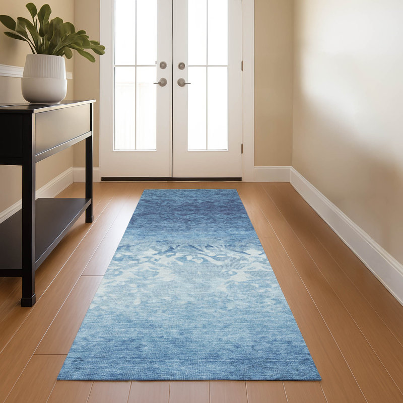 Premium Machine Washable Millbrook AMF1959 Damask Rug, Runner 2'3" x 7'6"