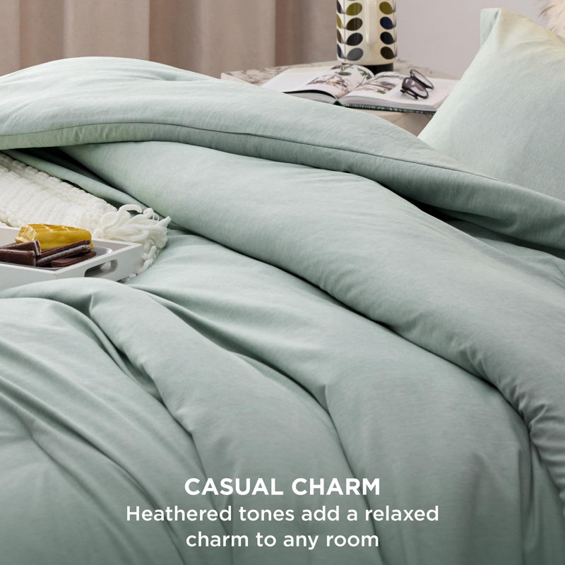 Bedsure Cationic Dyed Bedding Set, Oversized Queen, Sage Green