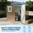 6x4 FT Metal Storage Shed with Window - Outdoor Garden Utility Shed with Lockable Door, Air Vent, and Sloped Roof for Backyard and Patio Storage