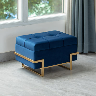 Havenhill Velvet Ottoman