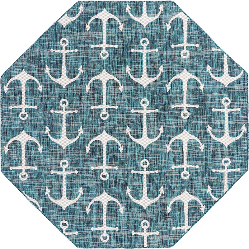 Tapis d'extérieur Ayton, Octogone 7 pi 10 po x 7 pi 10 po