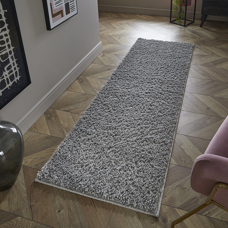 Kimiye Machine Woven Grey Indoor Rug, Runner 67 x 200cm 
