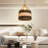 Lynell 1 - Light Natural Rattan/Black Single Pendant-71935354