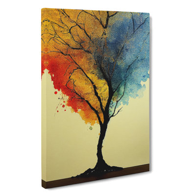 Watercolour Tree No.1 - Wrapped Canvas Painting