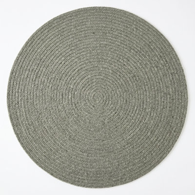 Tapis d'intérieur réversible en laine tressée Bristol