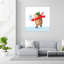 Ice Skating Hedgehog Predailys 1 Piece Wrapped Canvas Wall Art-1898223557