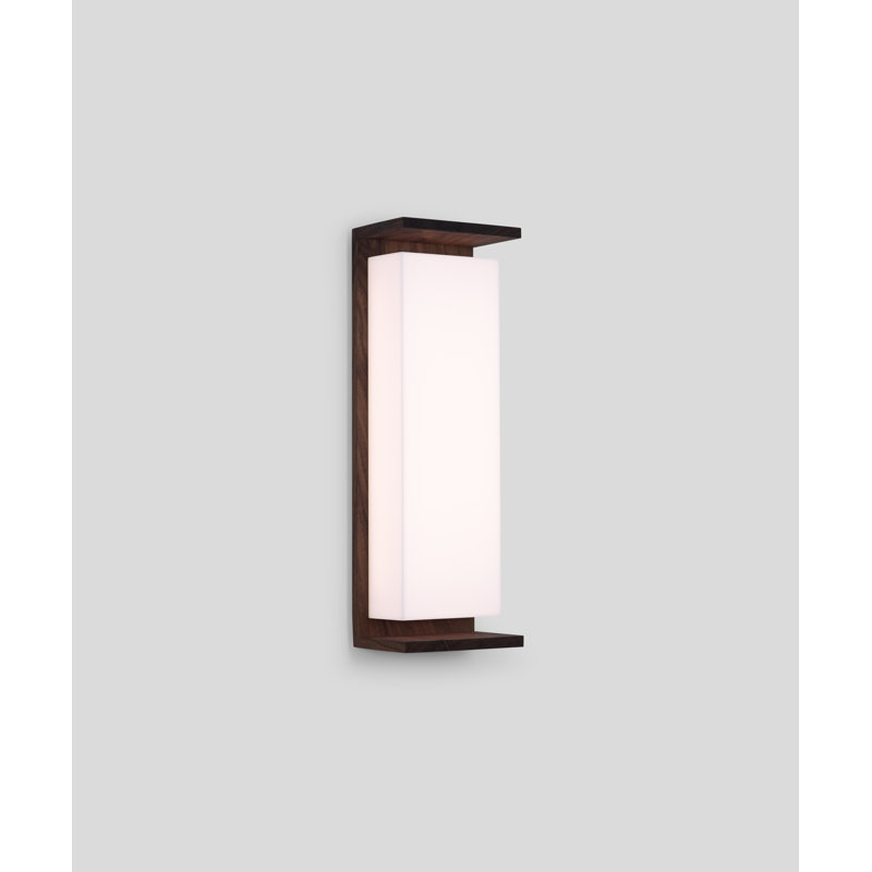 Ora LED Flush Mounted Sconce, 2700K, Dark Stained Walnut