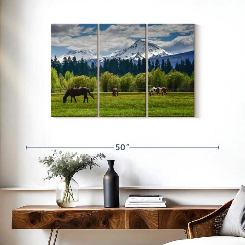 Alvord Cascade Range Horses, 24" H x 38" W