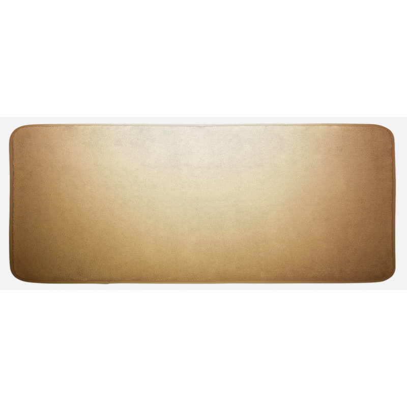 Tapis de cuisine brun doux brun doux brun doux à motif dégradé moderne de couleur brun clair de couleur brun clair